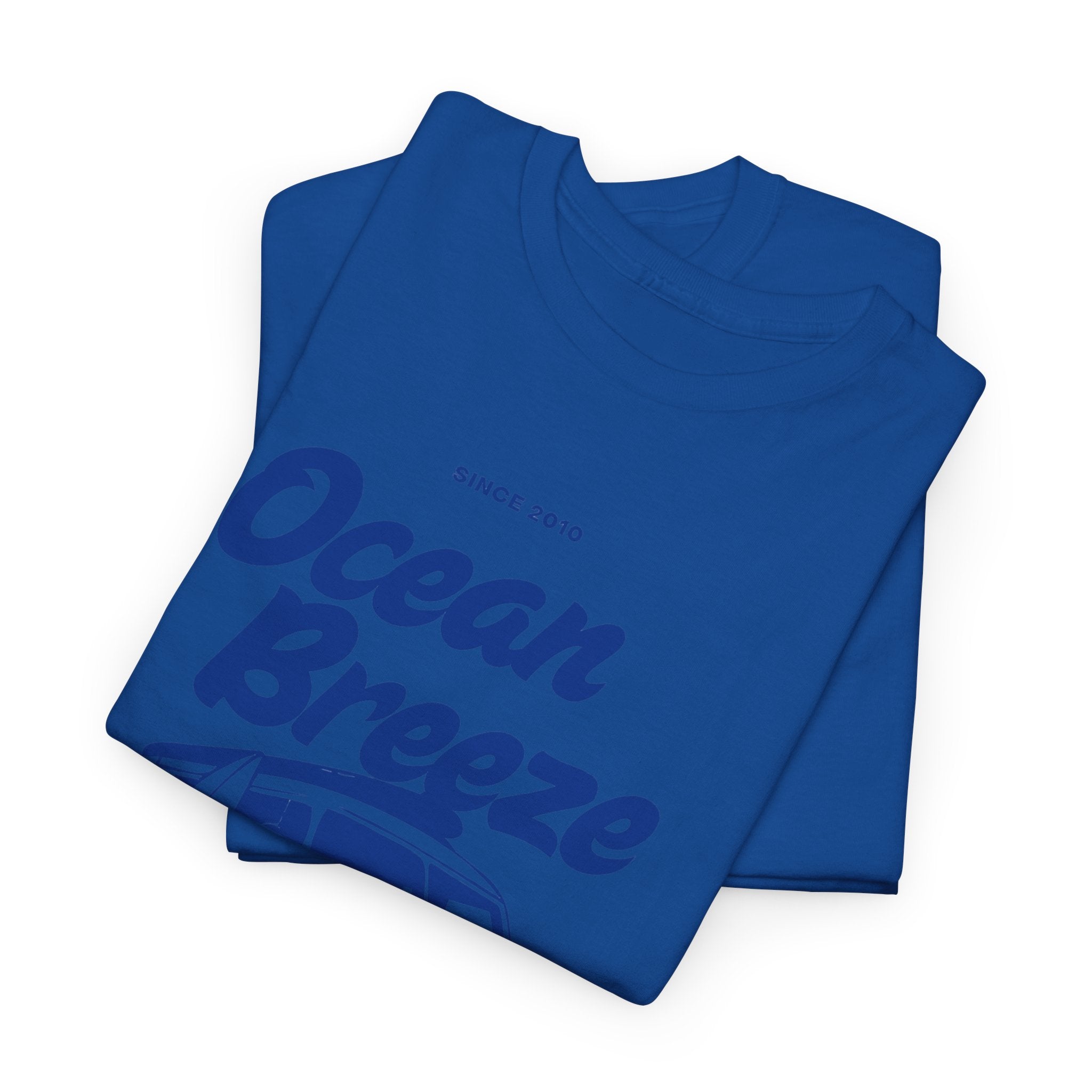 Ocean Breeze Heavy Cotton Tee with Van Print