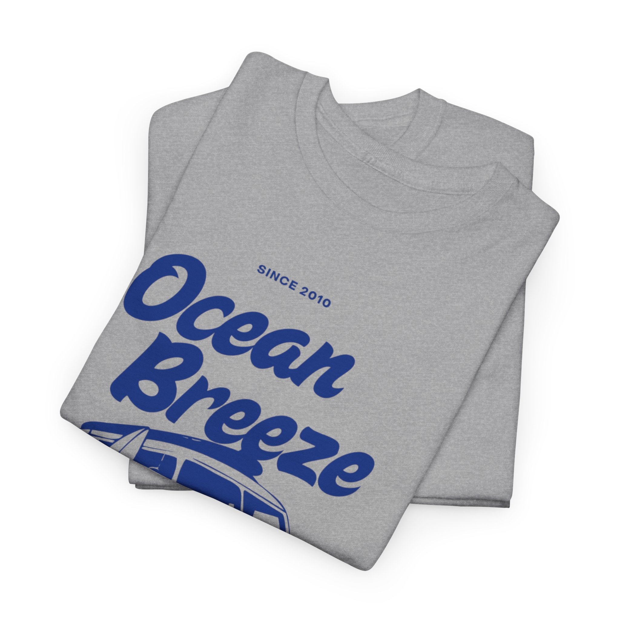 Ocean Breeze Heavy Cotton Tee with Van Print