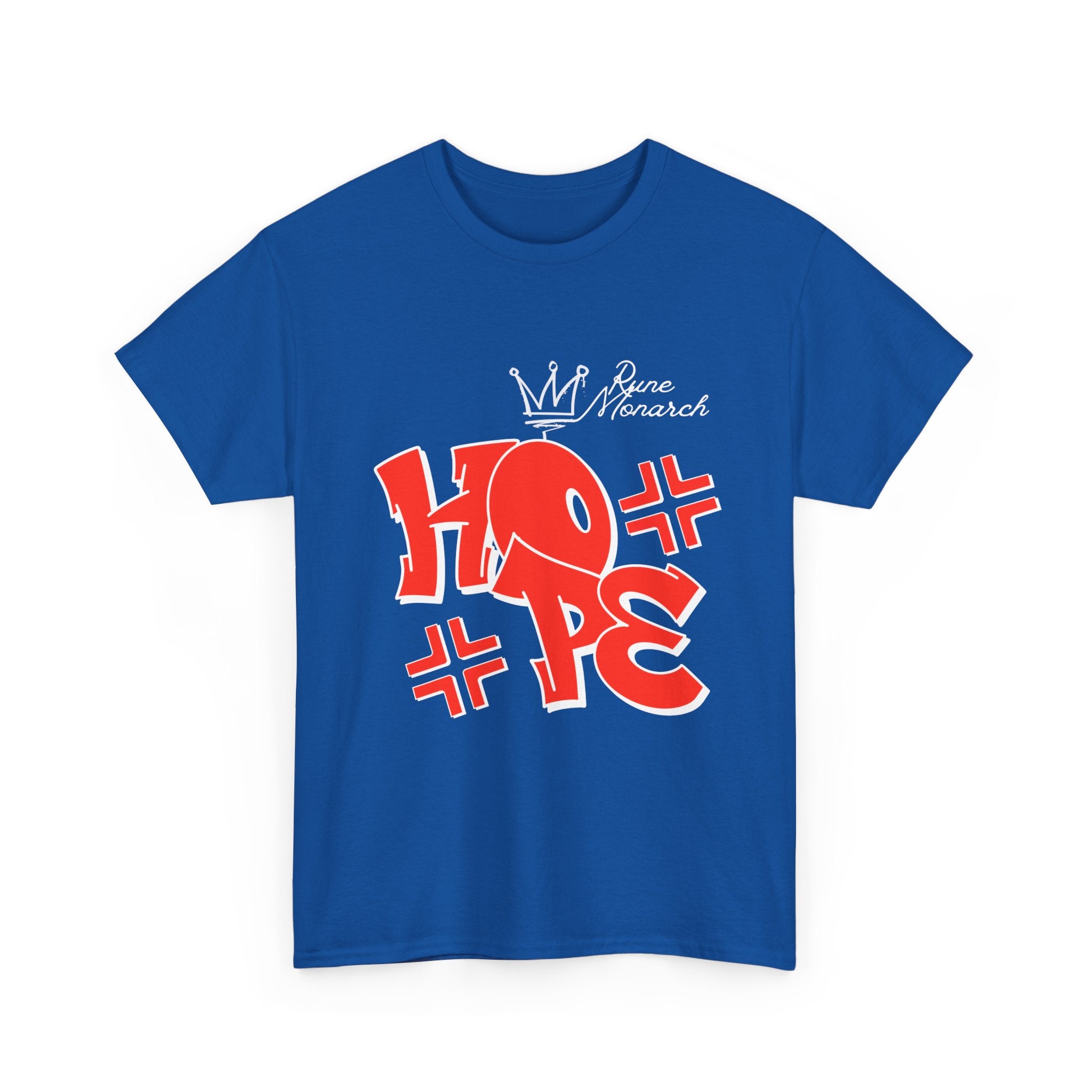 Hope Graffiti Graphic Tee — Red Street Art Typography T-Shirt