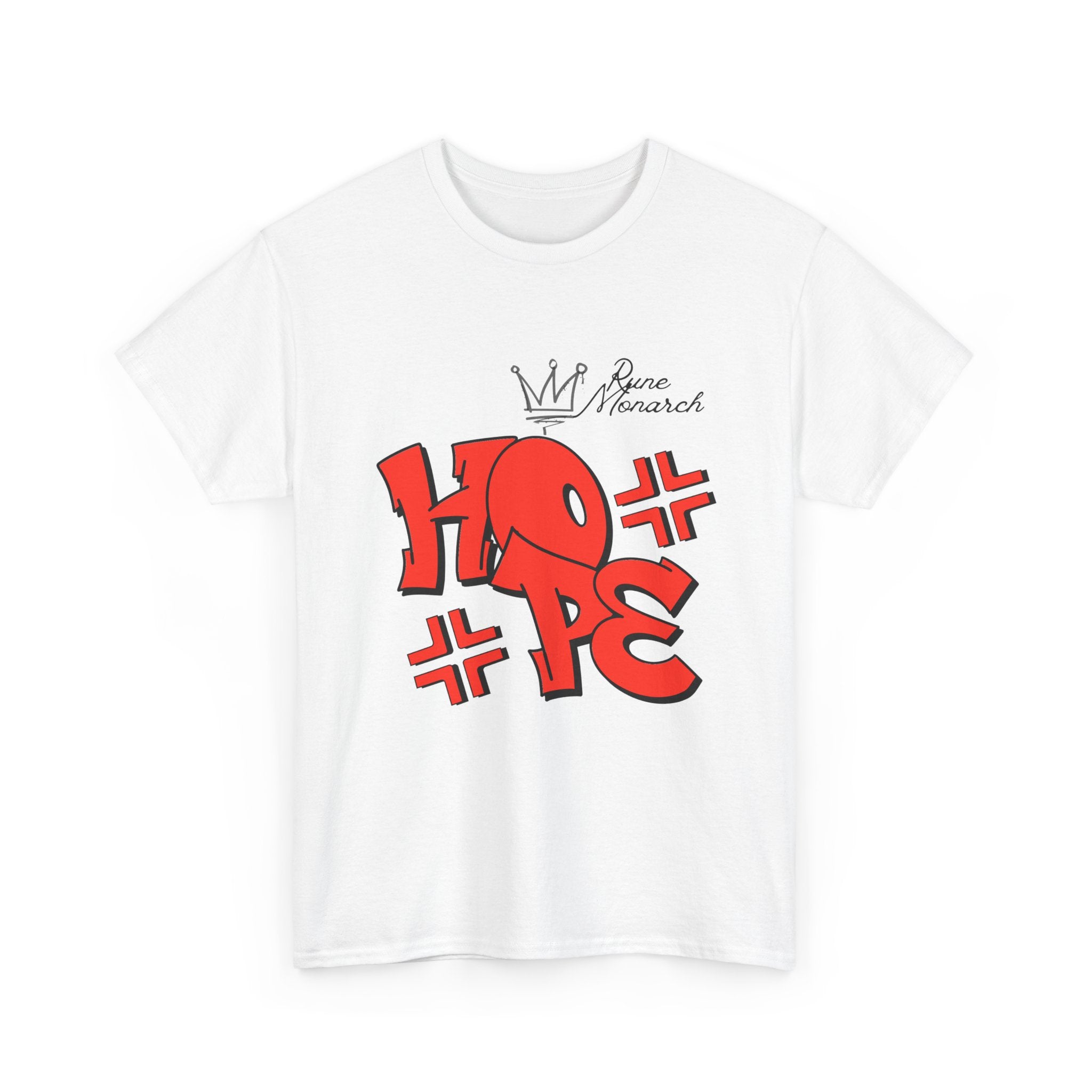 Hope Graffiti Graphic Tee — Red Street Art Typography T-Shirt