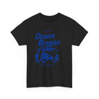 Ocean Breeze Heavy Cotton Tee with Van Print