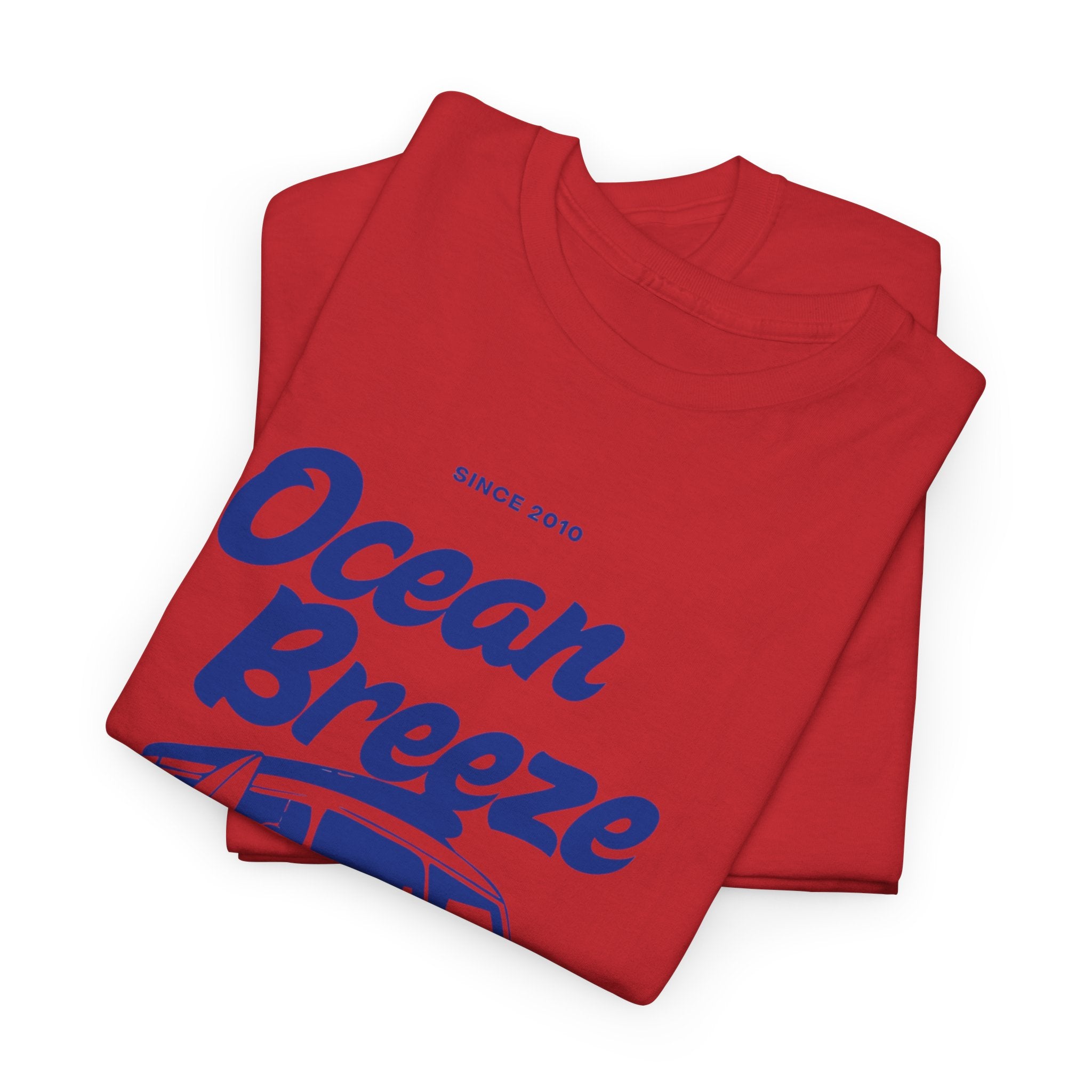 Ocean Breeze Heavy Cotton Tee with Van Print