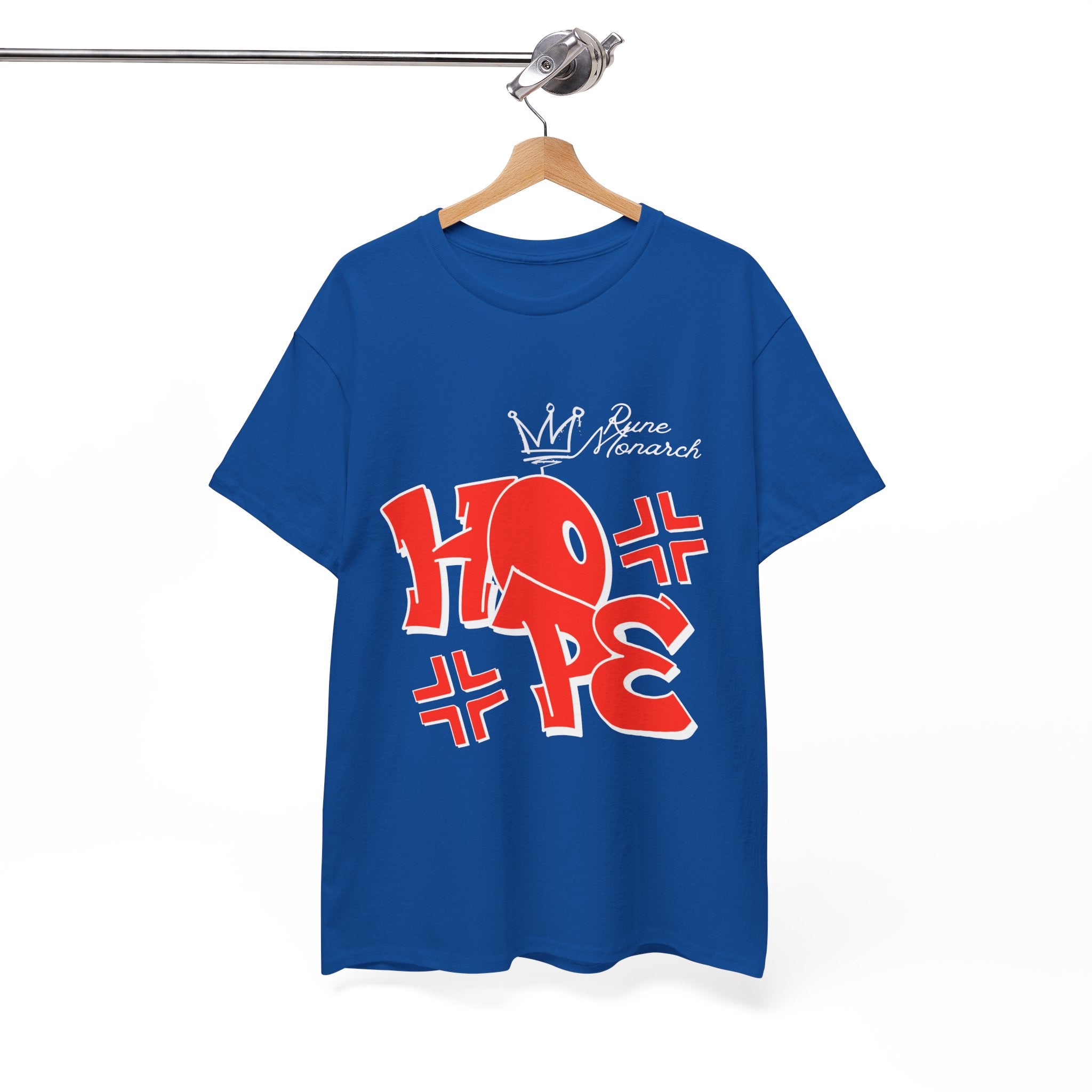 Hope Graffiti Graphic Tee — Red Street Art Typography T-Shirt