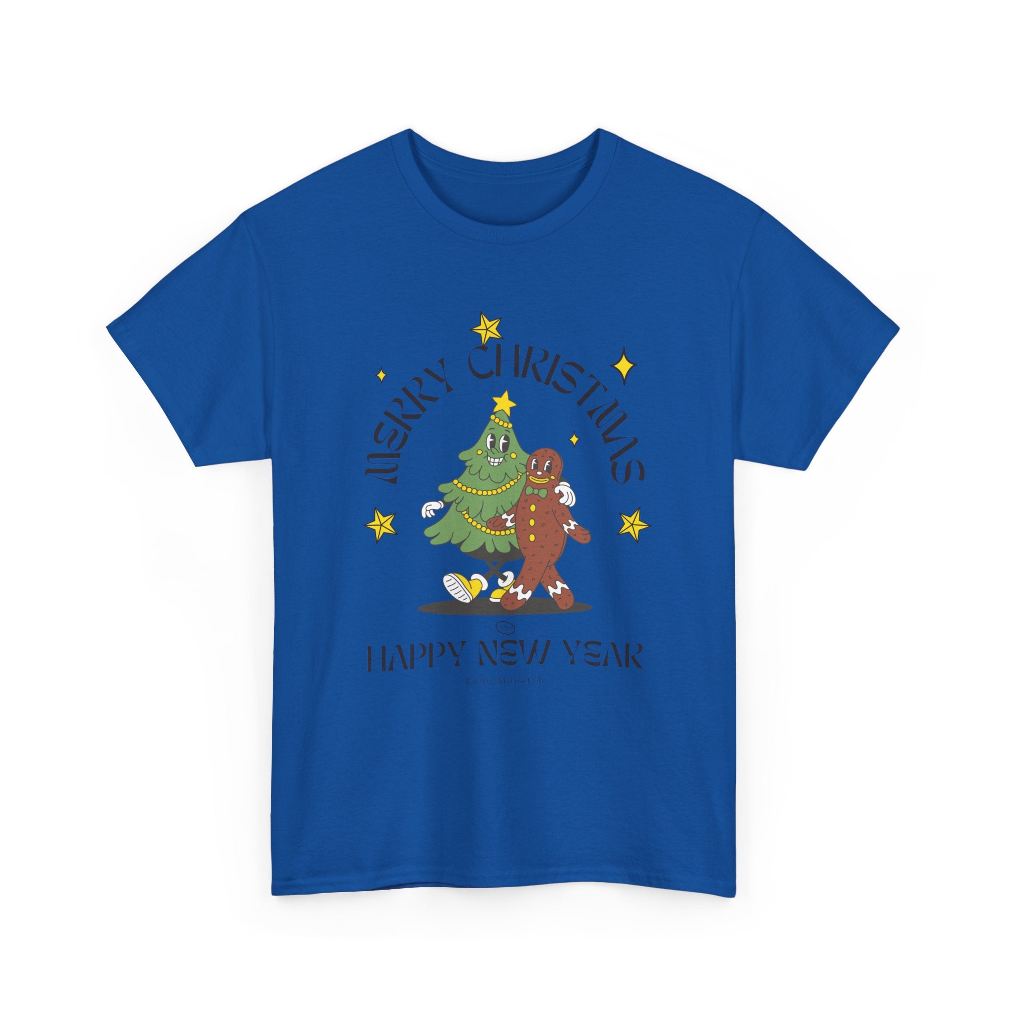 Christmas Gingerbread Tree T-Shirt — "Merry Christmas / Happy New Year" Holiday Tee