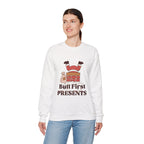 Butt First Presents Christmas Sweatshirt