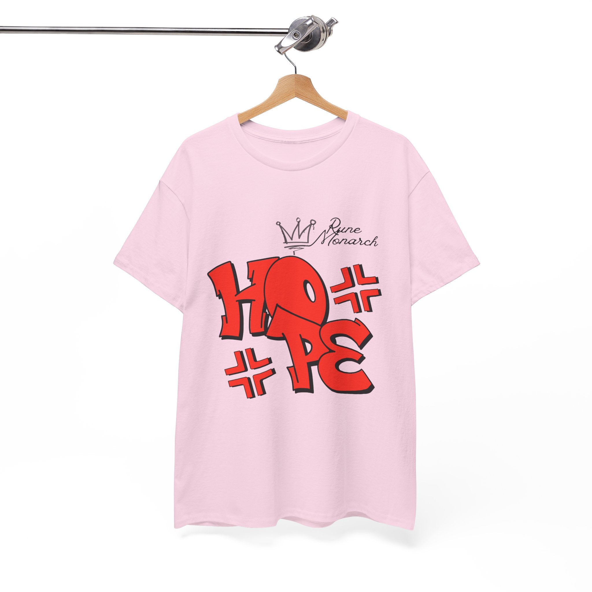 Hope Graffiti Graphic Tee — Red Street Art Typography T-Shirt