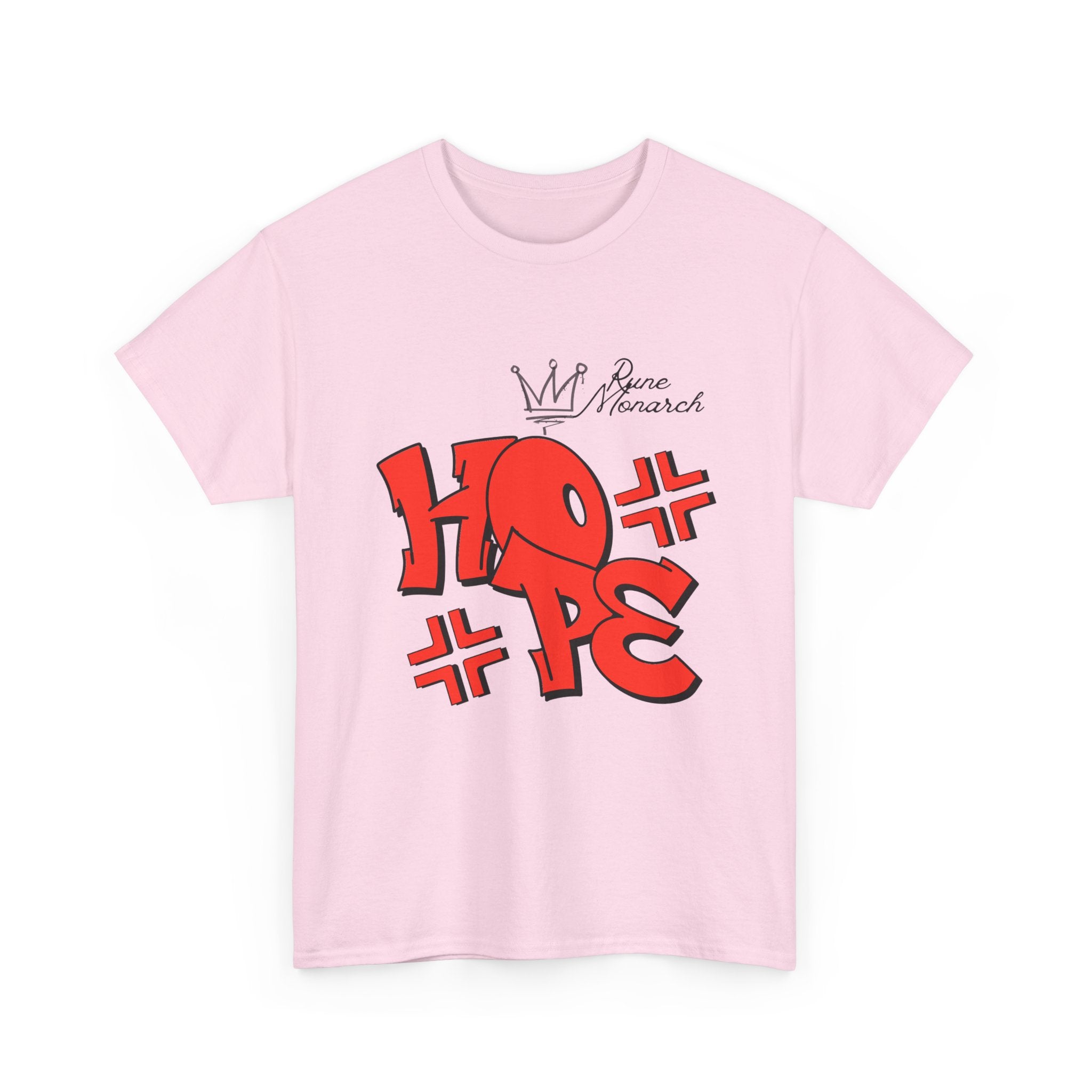 Hope Graffiti Graphic Tee — Red Street Art Typography T-Shirt