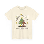 Christmas Gingerbread Tree T-Shirt — "Merry Christmas / Happy New Year" Holiday Tee